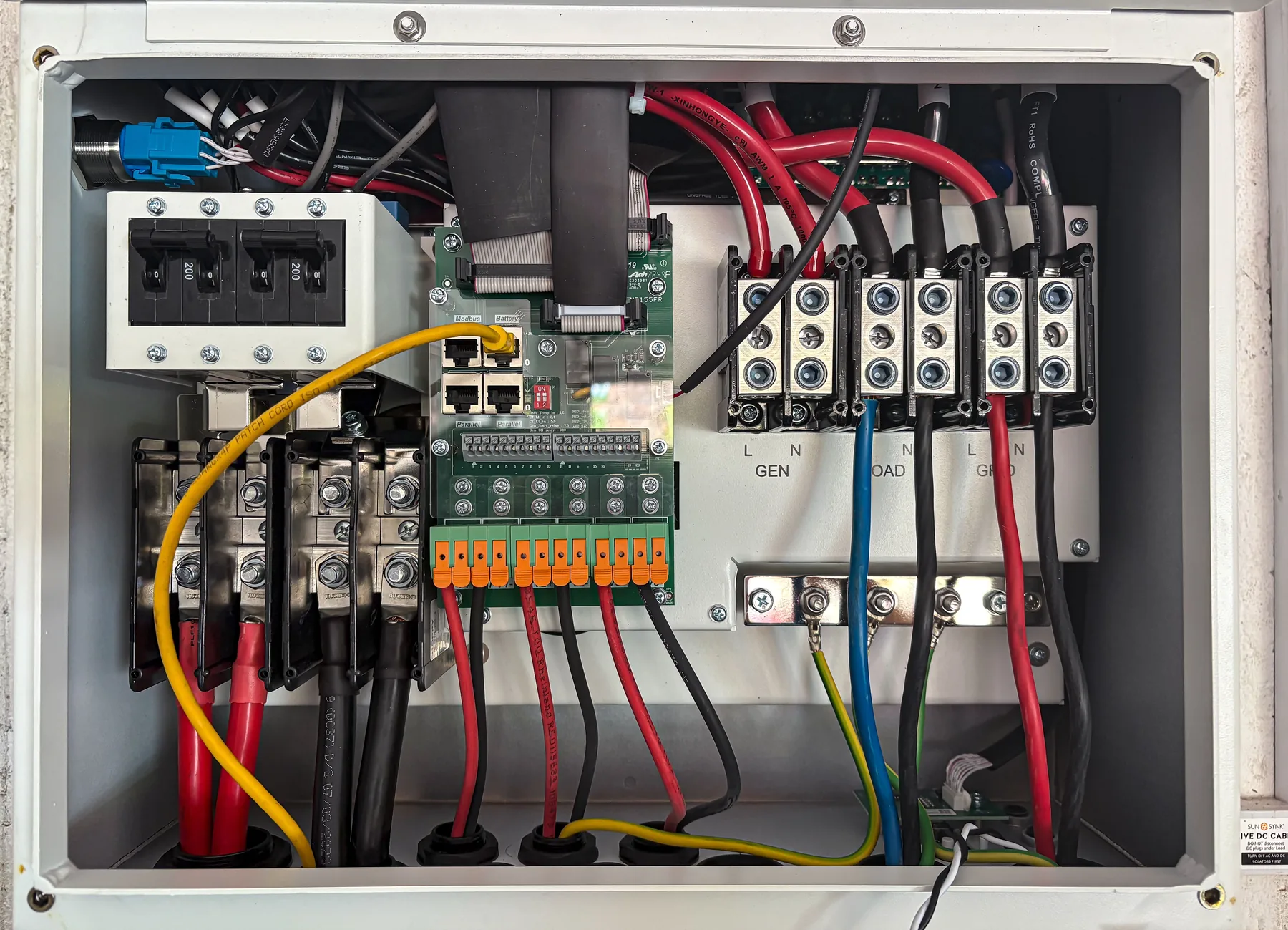Electrical control panel
