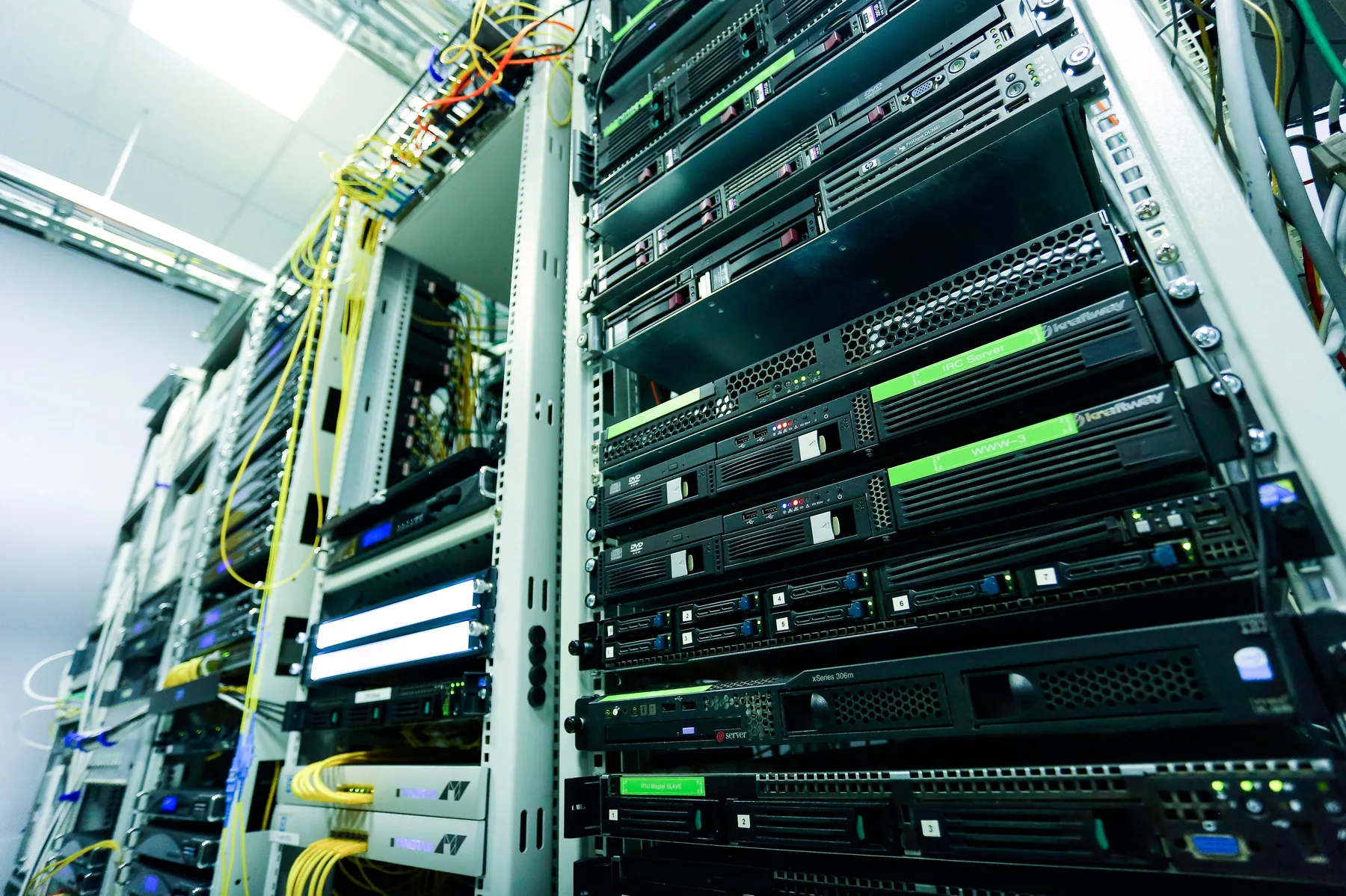 Server infrastructure requiring protected power
